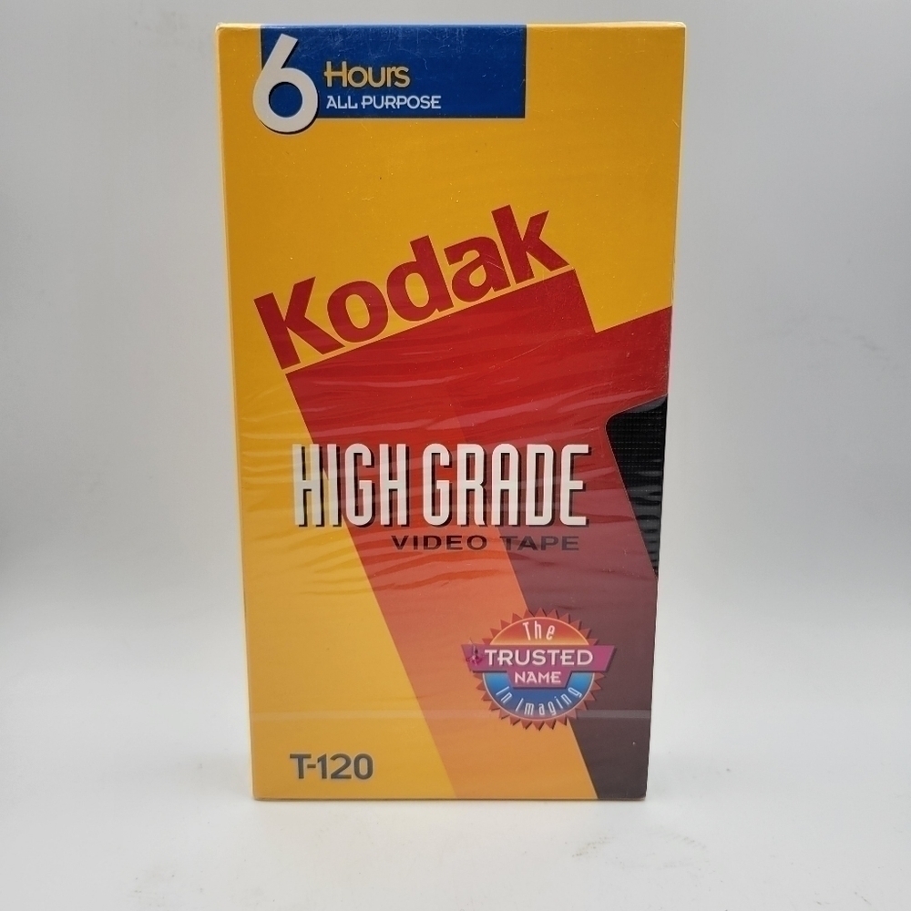 Kodak HGT-120 All Purpose VHS Video Tape 6 Hours Factory Sealed